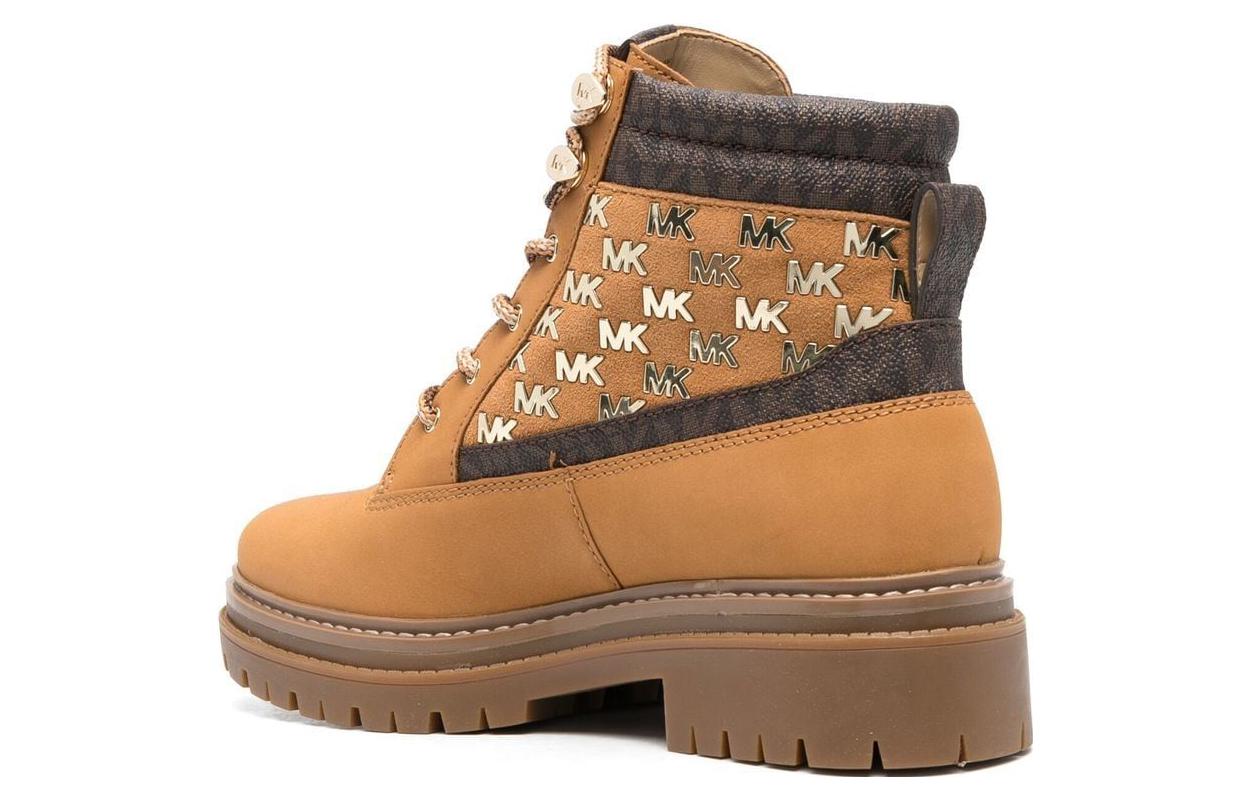 Shop (W) MICHAEL KORS Sepatu Boot Ankle Kulit Coklat Tali Bulat 40T2TUFE5L147