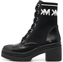 (Women) MICHAEL KORS Leather Round Toe Lace-Up Boots 'Black' 40R3BRME1D (Women) MICHAEL KORS Leather Round Toe Lace-Up Boots 'Black' 40R3BRME1D