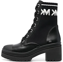 (Women) MICHAEL KORS Leather Round Toe Lace-Up Boots 'Black' 40R3BRME1D (Women) MICHAEL KORS Leather Round Toe Lace-Up Boots 'Black' 40R3BRME1D