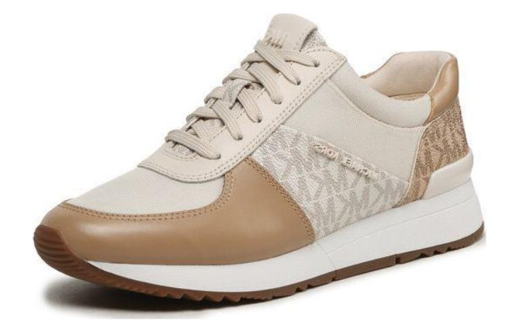 (Women) MICHAEL KORS Leather Round-Toe Lace-Up 'Beige' 43F3ALFS3B170