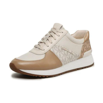 (W) MICHAEL KORS Leather Round-Toe Lace-Up 'Beige'