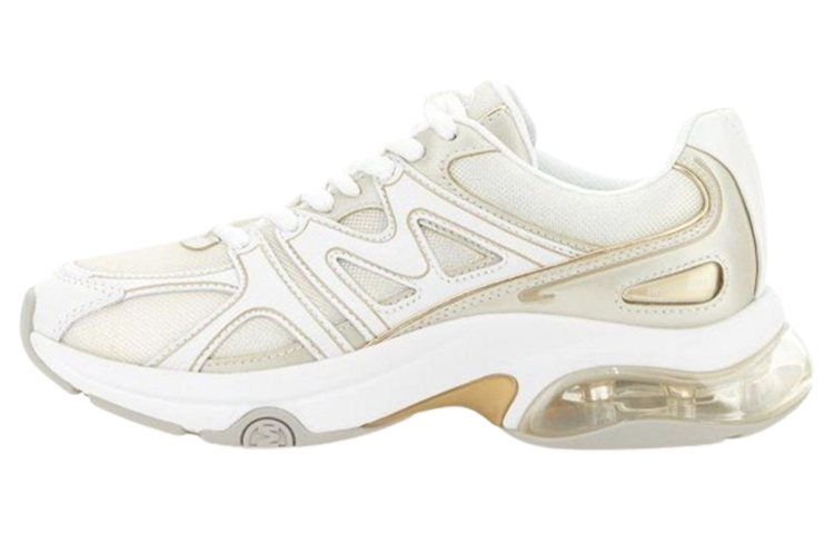 (Women) MICHAEL KORS Leather Round Toe Lace-Up Low Top 'White' 43S3KIFS7D795