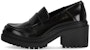 (W) MICHAEL KORS Kasut Loafer Kulit Hujung Bulat 'Hitam' 40F3RCMP1L001