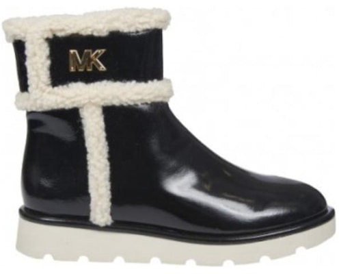 (Women) MICHAEL KORS Leather Round-Toe Slip-On Booties 'Black' 40F2MRFE5B001 Order (Women) MICHAEL KORS Leather Round-Toe Slip-On Booties 'Black' 40F2MRFE5B001