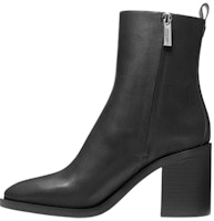 (Women) MICHAEL KORS Leather Round Toe Zip Ankle Boots 'Black' 40F3RGME7L001 (Women) MICHAEL KORS Leather Round Toe Zip Ankle Boots 'Black' 40F3RGME7L001