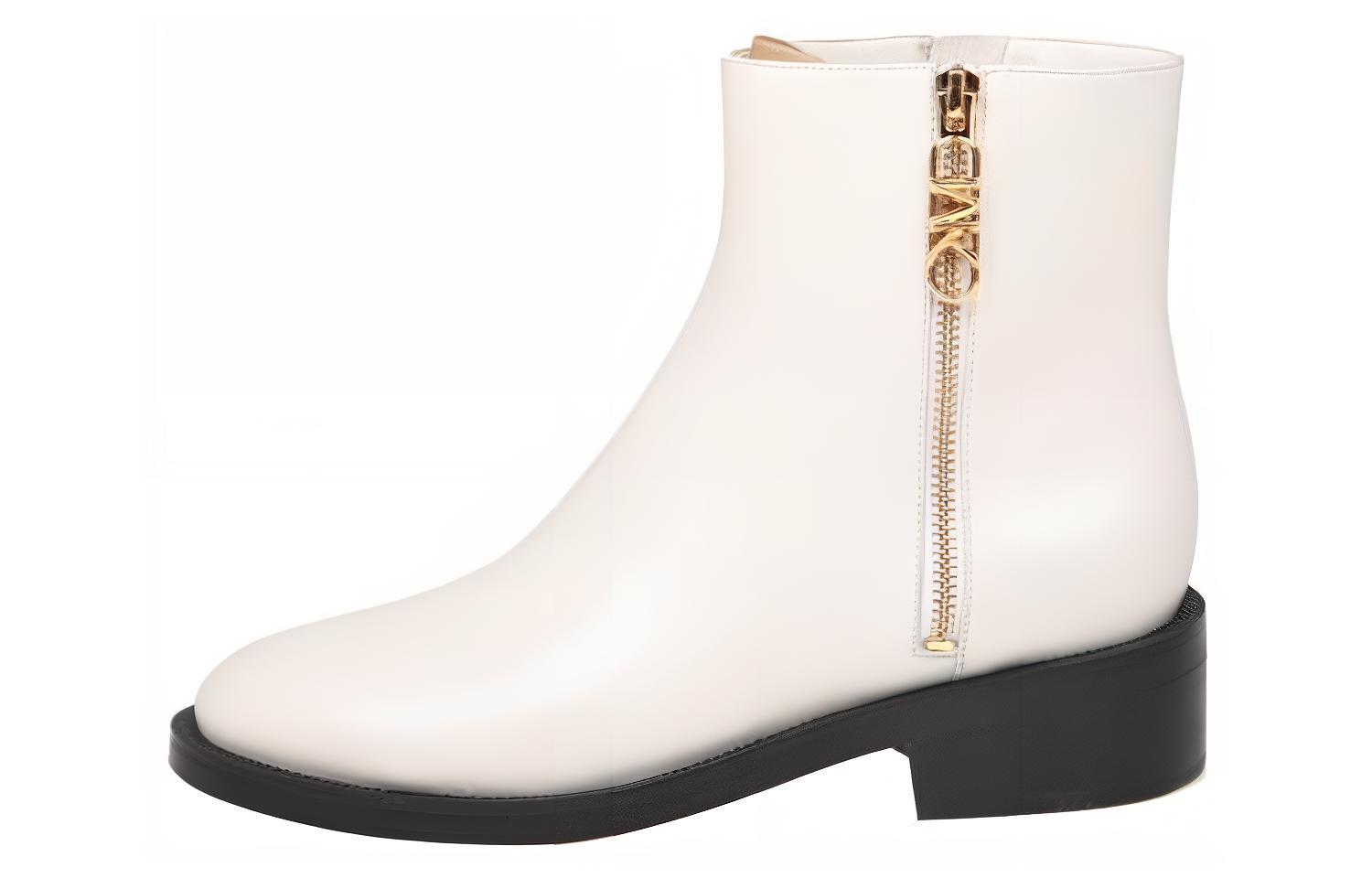 Buy (W) 마이클 코어스 화이트 가죽 숏부츠 40F3RGME5L289