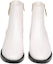 Shop (W) MICHAEL KORS But Kulit Hujung Bulat Zip Pendek 'Putih' 40F3RGME5L289