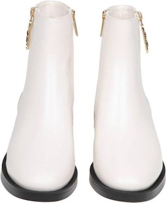 (Women) MICHAEL KORS Leather Round Toe Zip Short Boots 'White' 40F3RGME5L289 Shop (Women) MICHAEL KORS Leather Round Toe Zip Short Boots 'White' 40F3RGME5L289