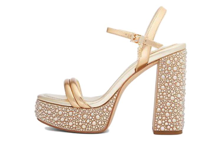 (W) MICHAEL KORS Leather Sandal 'Gold'