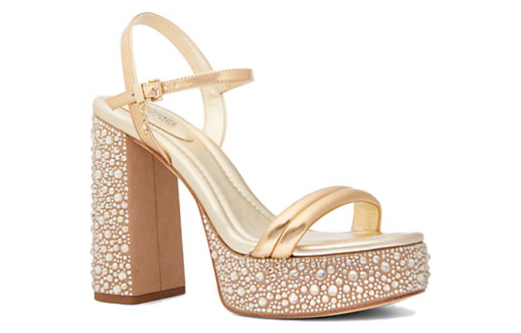 (W) MICHAEL KORS Leather Sandal 'Gold' 圖 3