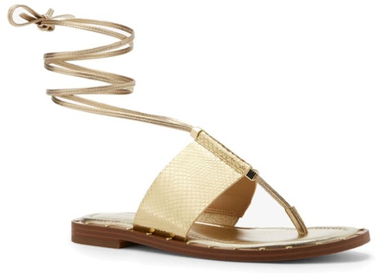 (W) MICHAEL KORS Sandal Kulit 'Metallic Gold Snake Print' 40S3JGFS3M0705 Lookbook (W) MICHAEL KORS Sandal Kulit 'Metallic Gold Snake Print' 40S3JGFS3M0705
