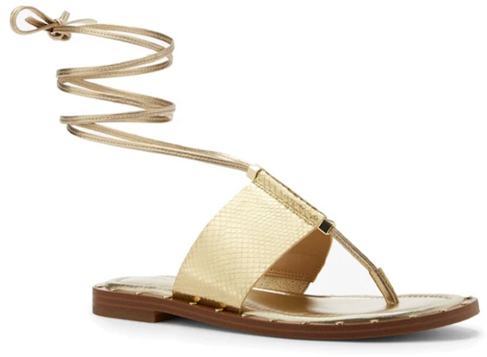 (Women) MICHAEL KORS Leather Sandal 'Metallic Gold Snake Print' 40S3JGFS3M0705 Lookbook (Women) MICHAEL KORS Leather Sandal 'Metallic Gold Snake Print' 40S3JGFS3M0705