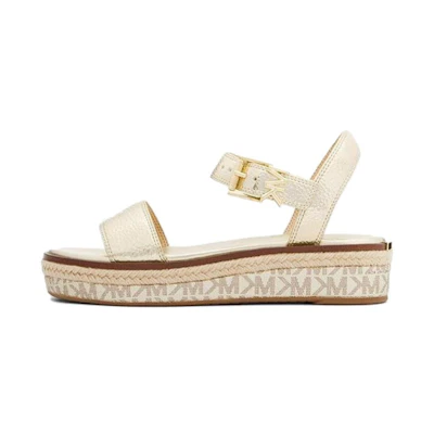 (W) MICHAEL KORS Leather Sandal 'Pale Gold'