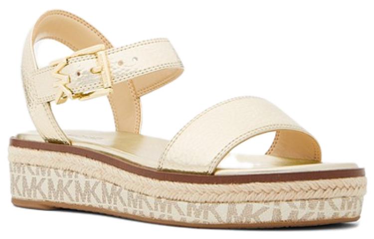 (W) MICHAEL KORS Leather Sandal 'Pale Gold' 圖 2