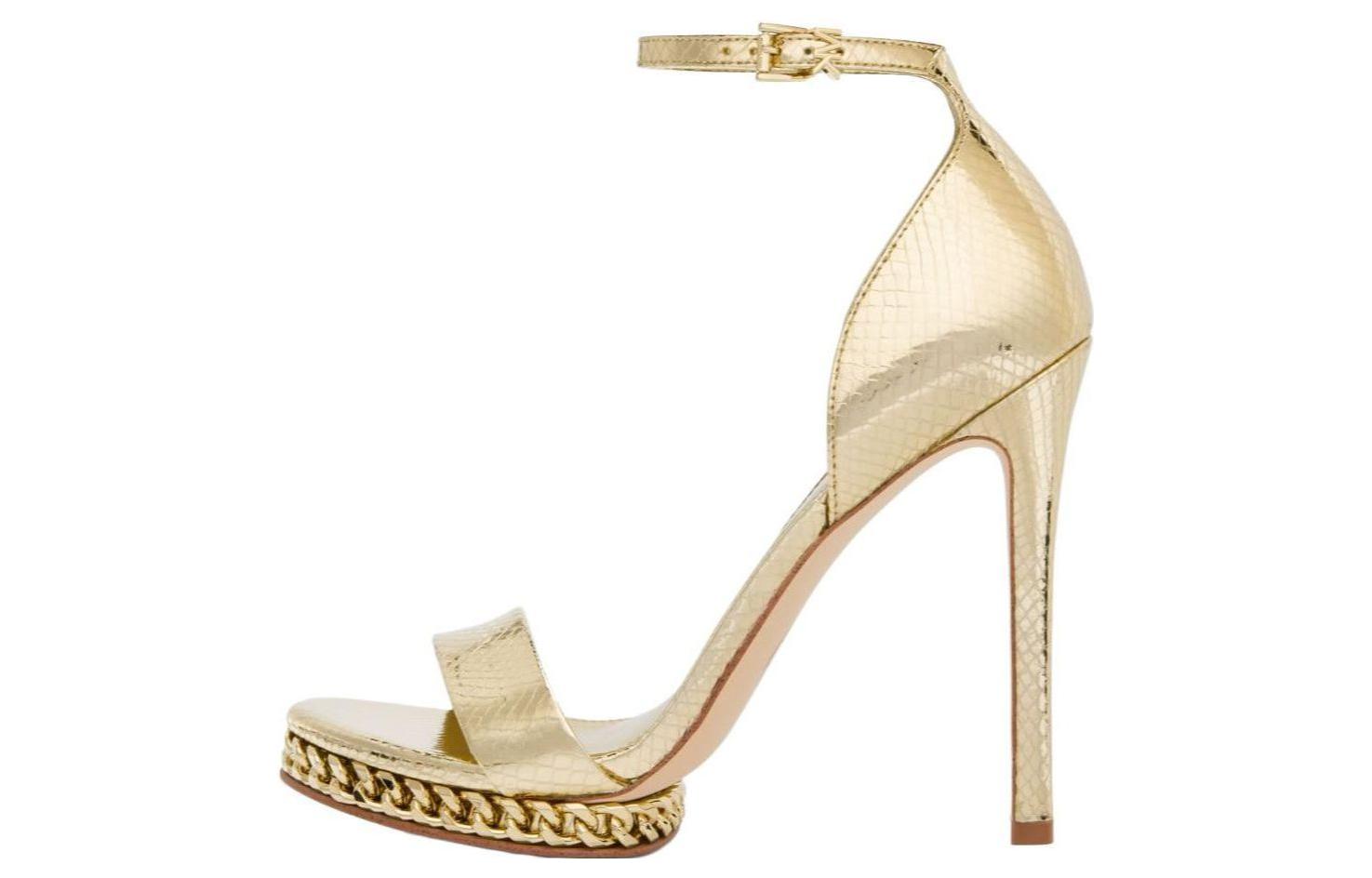 (Women) MICHAEL KORS Leather Sandals 'Gold Elegance' 40F3JOHS1M0705