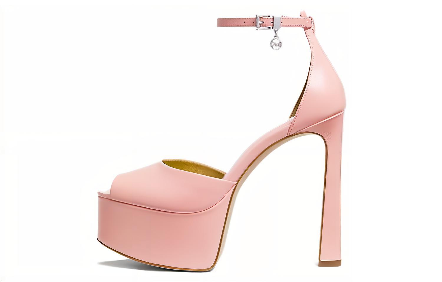 (W) MICHAEL KORS Leather Sandals 'Pink CMFT Fashion'