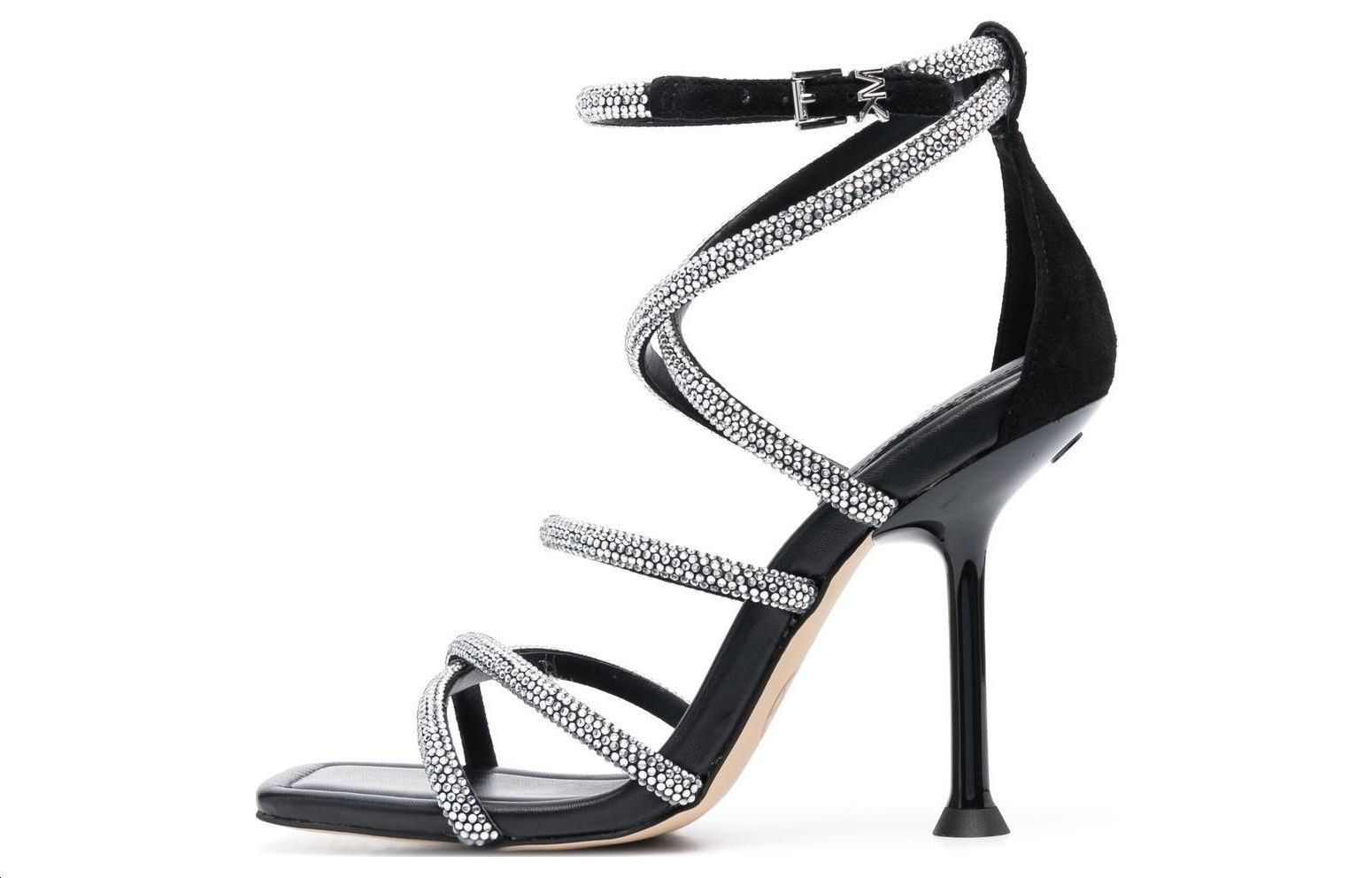(W) MICHAEL KORS Leather Sandals 'Simple CMFT Black'