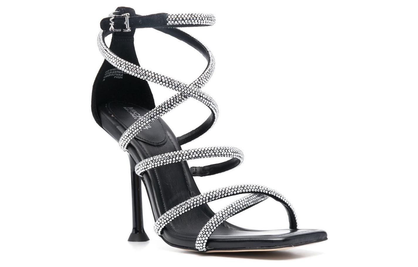 (W) MICHAEL KORS Leather Sandals 'Simple CMFT Black' 圖 3