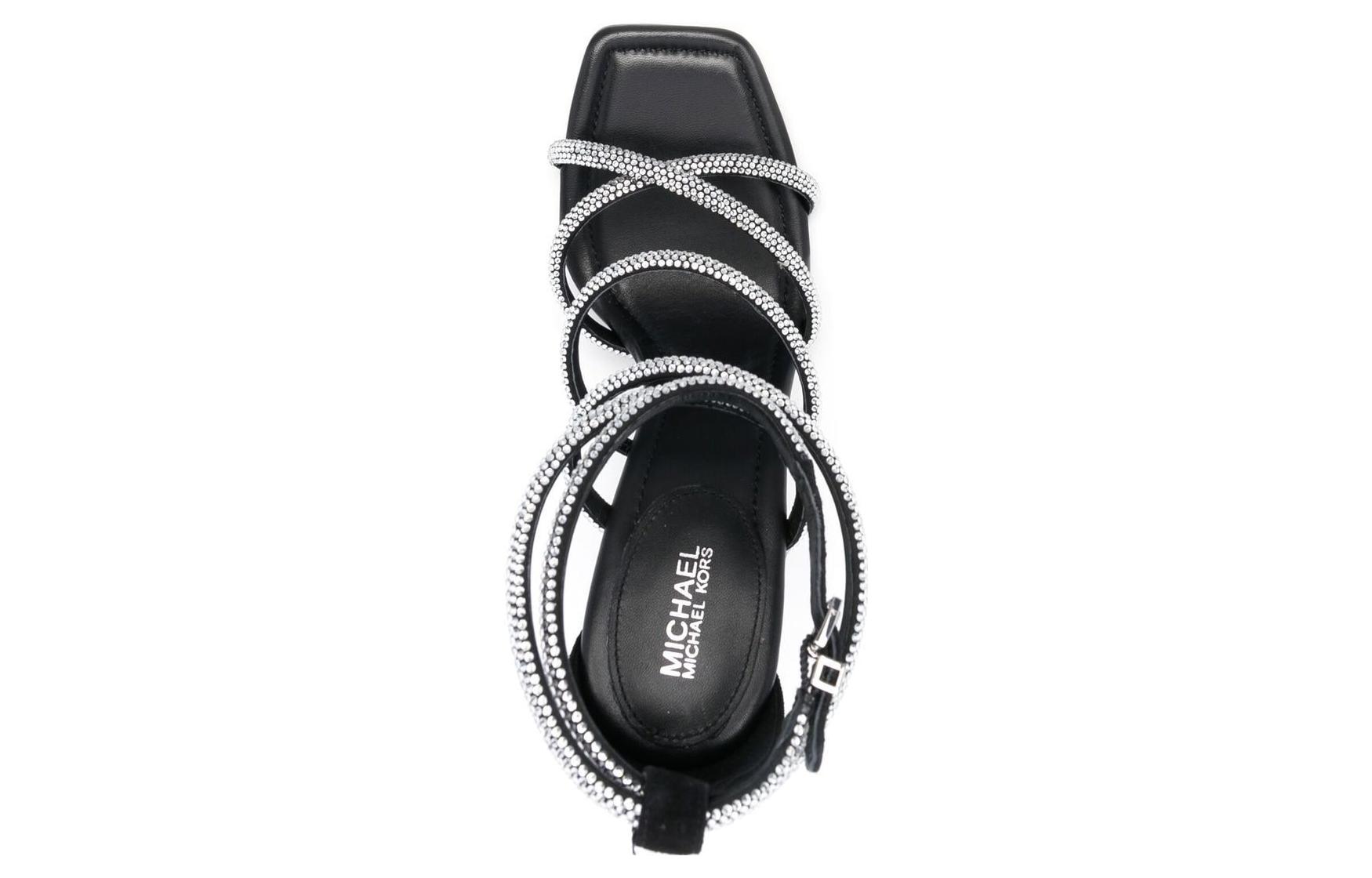 (W) MICHAEL KORS Leather Sandals 'Simple CMFT Black' 圖 5