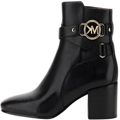 (Women) MICHAEL KORS Leather Short Boot 'Fashion Chunky Heel Black' 40F2ROME7L001 Buy (Women) MICHAEL KORS Leather Short Boot 'Fashion Chunky Heel Black' 40F2ROME7L001