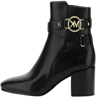 (Women) MICHAEL KORS Leather Short Boot 'Fashion Chunky Heel Black' 40F2ROME7L001 (Women) MICHAEL KORS Leather Short Boot 'Fashion Chunky Heel Black' 40F2ROME7L001