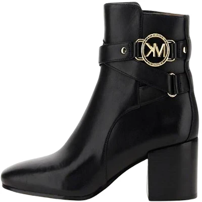 (Women) MICHAEL KORS Leather Short Boot 'Fashion Chunky Heel Black' 40F2ROME7L001 Buy (Women) MICHAEL KORS Leather Short Boot 'Fashion Chunky Heel Black' 40F2ROME7L001