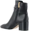 Lookbook (Women) MICHAEL KORS Leather Short Boot 'Fashion Chunky Heel Black' 40F2ROME7L001