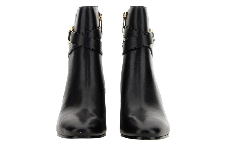 Shop (Women) MICHAEL KORS Leather Short Boot 'Fashion Chunky Heel Black' 40F2ROME7L001