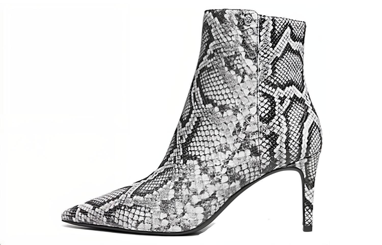 (W) MICHAEL KORS Leather Short Boots 'CMFTable Fashion Black'