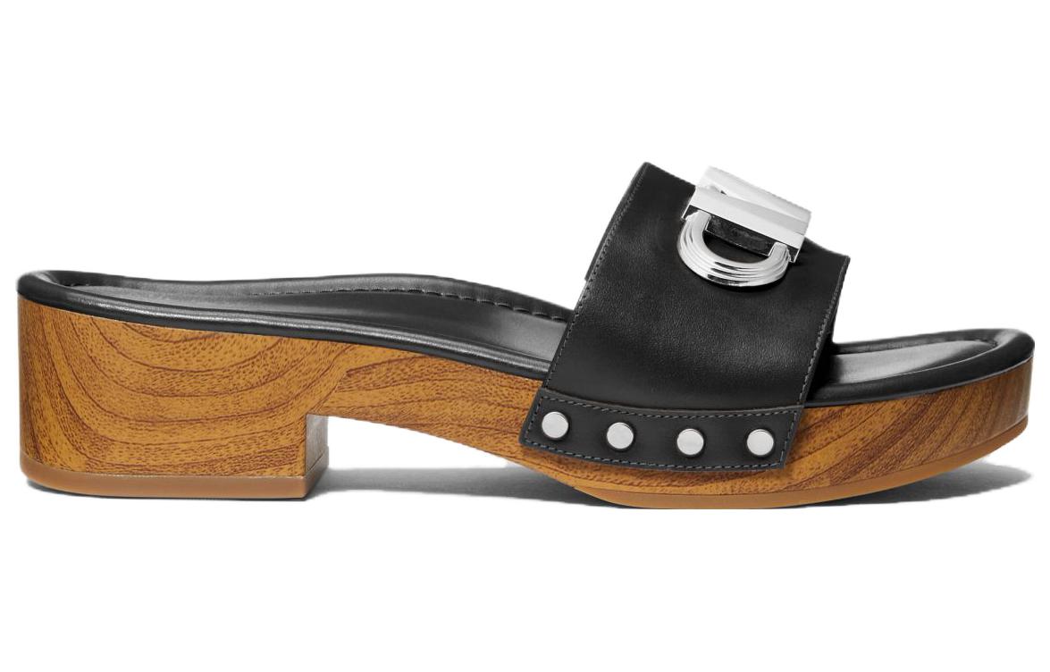 (W) MICHAEL KORS Leather Slide 'Black CMFT' 圖 2