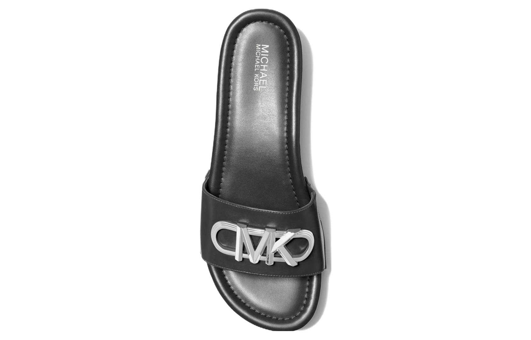 (W) MICHAEL KORS Leather Slide 'Black CMFT' 圖 4