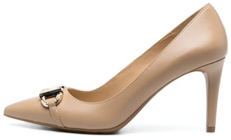(Women) MICHAEL KORS Leather Slide 'Fashion Stiletto Light Brown' 40T2IZMP1L222 (Women) MICHAEL KORS Leather Slide 'Fashion Stiletto Light Brown' 40T2IZMP1L222