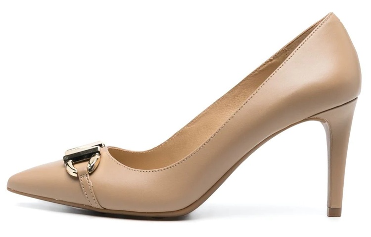 (Women) MICHAEL KORS Leather Slide 'Fashion Stiletto Light Brown' 40T2IZMP1L222