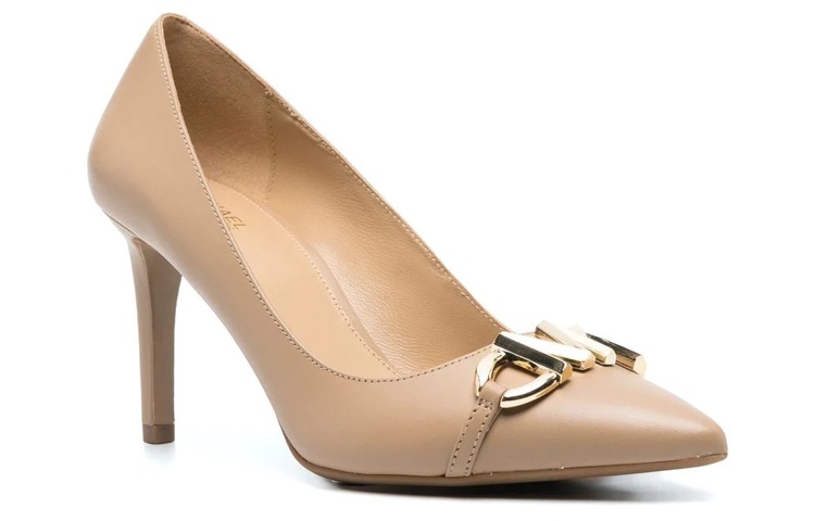 Order (W) MICHAEL KORS Sandalia de Cuero Tacón Moda Marrón Claro 40T2IZMP1L222