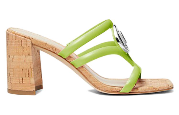 (W) MICHAEL KORS Leather Slide 'Green Brown' 圖 2