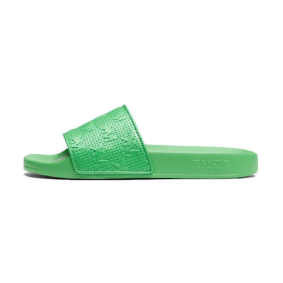 (W) MICHAEL KORS Leather Slide 'Green CMFT'