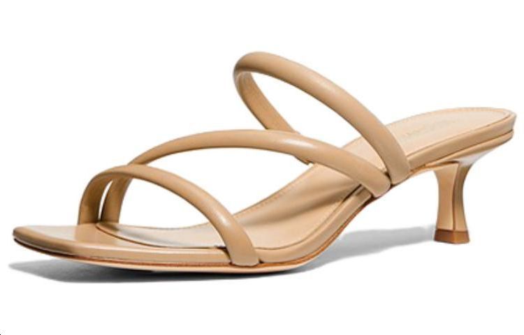 (W) MICHAEL KORS Leather Slides 'Brown CMFT' 圖 3