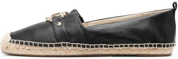 (Women) MICHAEL KORS Leather Slip-On 'Fisherman Black' 40S3ROFP2L001 (Women) MICHAEL KORS Leather Slip-On 'Fisherman Black' 40S3ROFP2L001