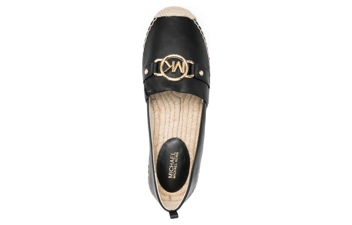 Purchase (W) MICHAEL KORS Zapatos Sin Cordones de Cuero 'Fisherman Negro' 40S3ROFP2L001