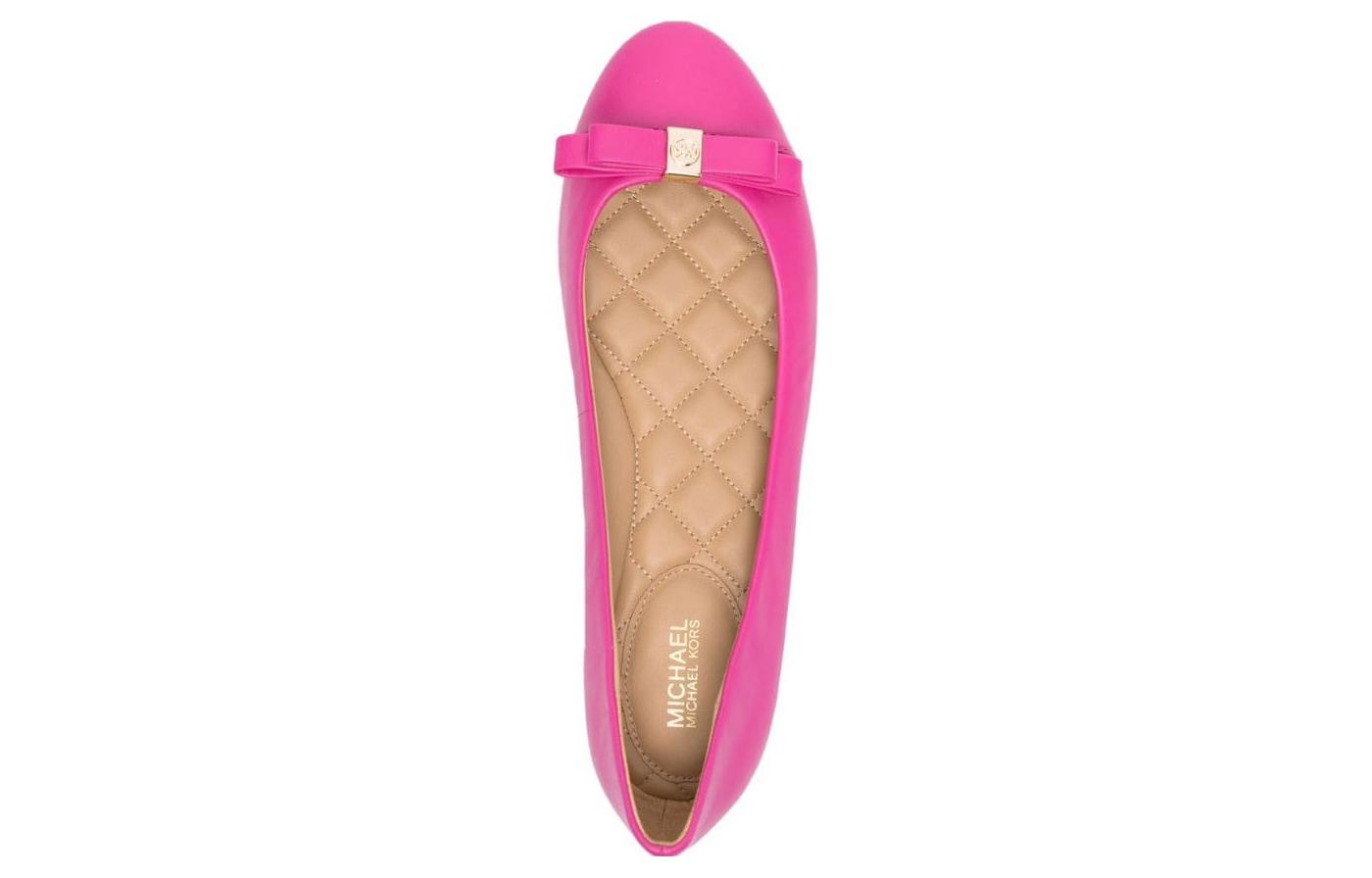 Shop (W) MICHAEL KORS Zapatilla de Cuero sin Cordones 'Melocotón Rosado' 40R3ANFP1L614