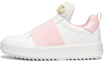 (Women) MICHAEL KORS Leather Slip-On Low Top Sneakers 'Pink' 43F3EMFP1L7216 (Women) MICHAEL KORS Leather Slip-On Low Top Sneakers 'Pink' 43F3EMFP1L7216