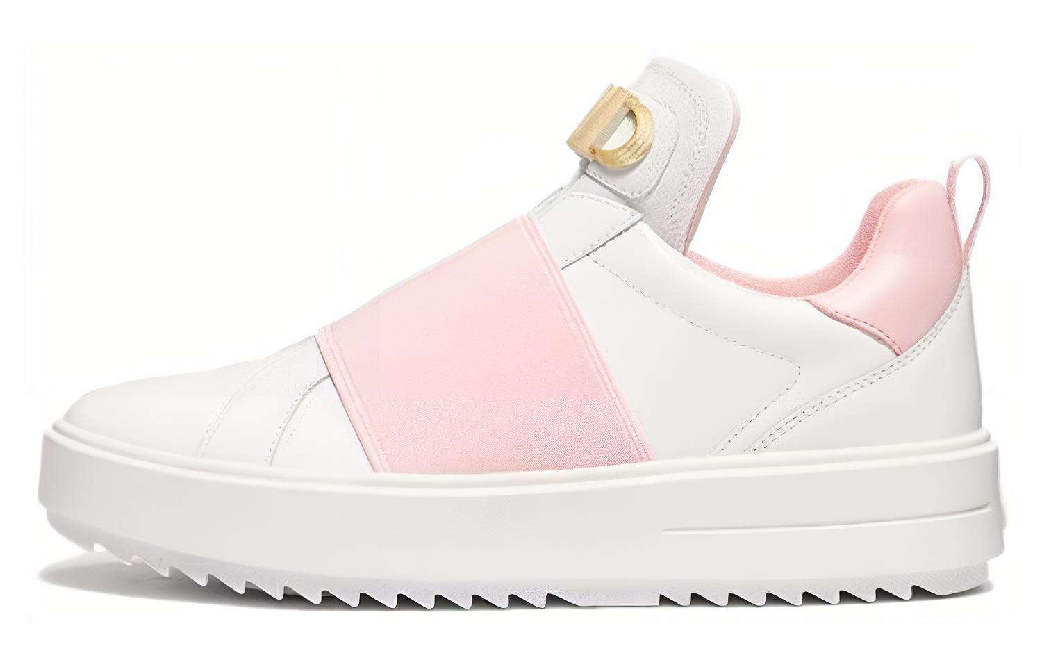 (Women) MICHAEL KORS Leather Slip-On Low Top Sneakers 'Pink' 43F3EMFP1L7216