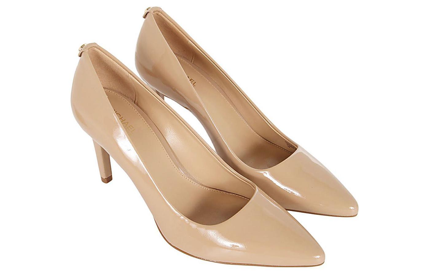 (W) MICHAEL KORS Leather Slip-On Stiletto 'Nude' 圖 3