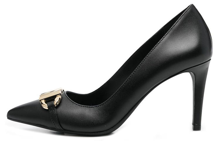 Buy (W) 마이클 코어스 가죽 스틸레토 '블랙' 40T2IZMP1LIZZY001