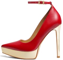 (Women) MICHAEL KORS Leather Stiletto 'Simple Elegance - Red' 40H3XEHP2L0618 (Women) MICHAEL KORS Leather Stiletto 'Simple Elegance - Red' 40H3XEHP2L0618