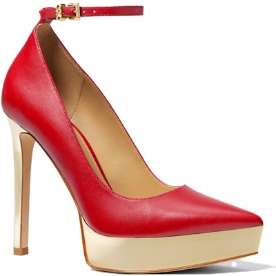 (Women) MICHAEL KORS Leather Stiletto 'Simple Elegance - Red' 40H3XEHP2L0618 Lookbook (Women) MICHAEL KORS Leather Stiletto 'Simple Elegance - Red' 40H3XEHP2L0618