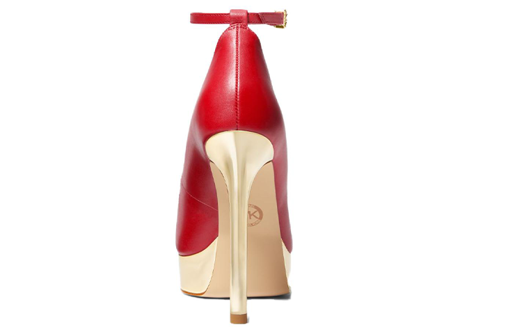 Shop (W) MICHAEL KORS Kulit Stiletto 'Simplicity Elegan - Merah' 40H3XEHP2L0618