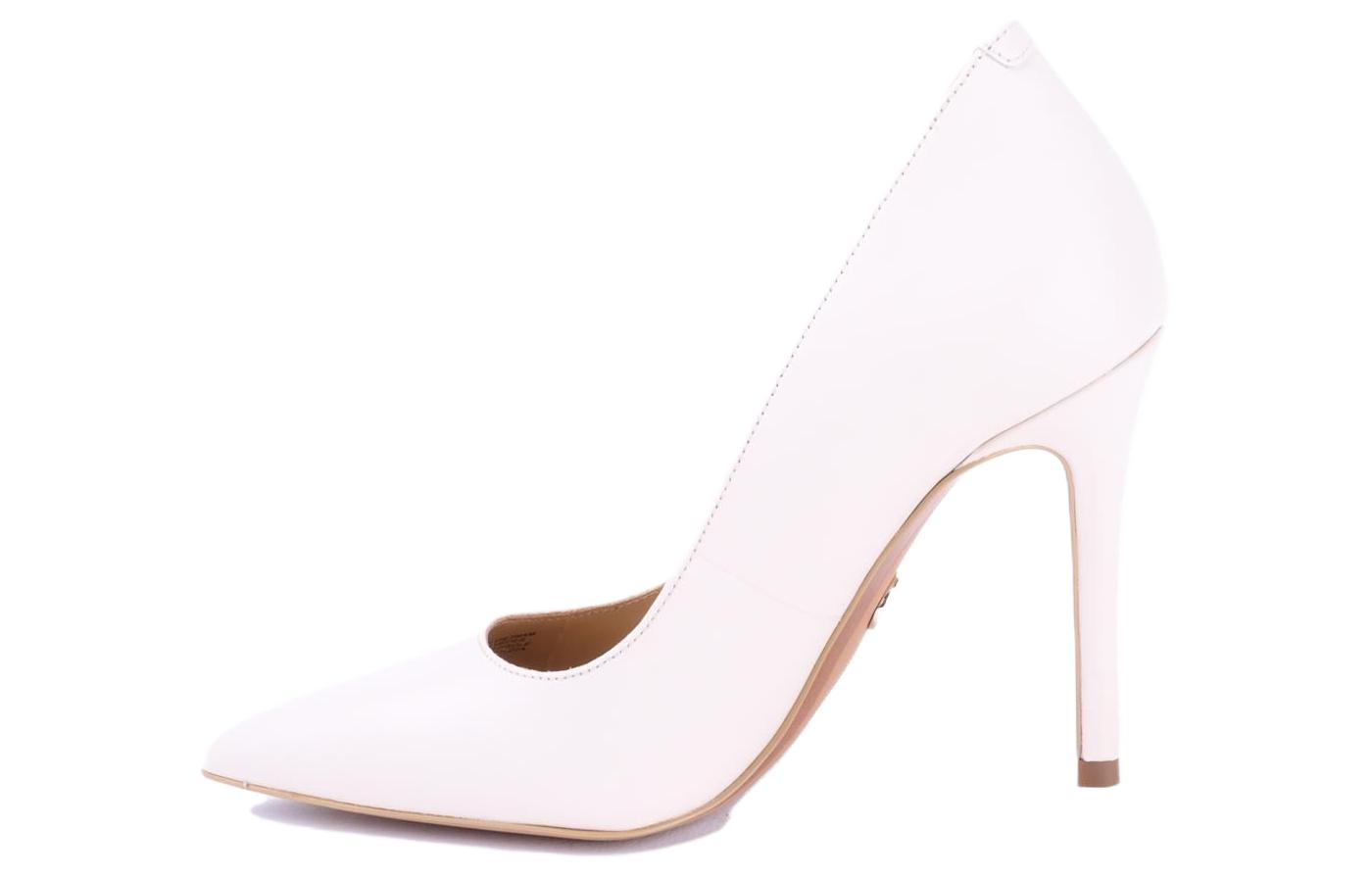 (Women) MICHAEL KORS Leather Stiletto 'Simple Fashion White' 40F9KEHP1L289