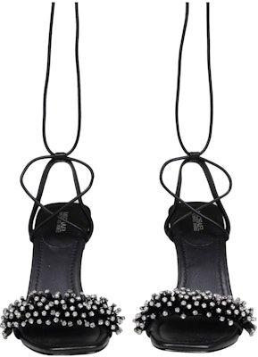 (W) MICHAEL KORS Kasut Tumit Tinggi Kulit Lace-up 'Sandal Fesyen Hitam' 40S3LCHS1L001 Order (W) MICHAEL KORS Kasut Tumit Tinggi Kulit Lace-up 'Sandal Fesyen Hitam' 40S3LCHS1L001