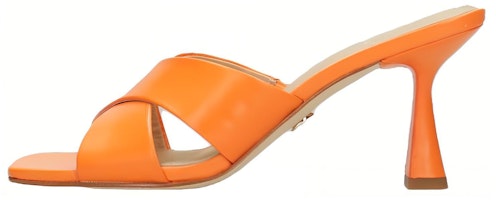 (Women) MICHAEL KORS Leather Stiletto Slide 'Orange Fashion' 40S3CLMS1L31842APRICOT (Women) MICHAEL KORS Leather Stiletto Slide 'Orange Fashion' 40S3CLMS1L31842APRICOT